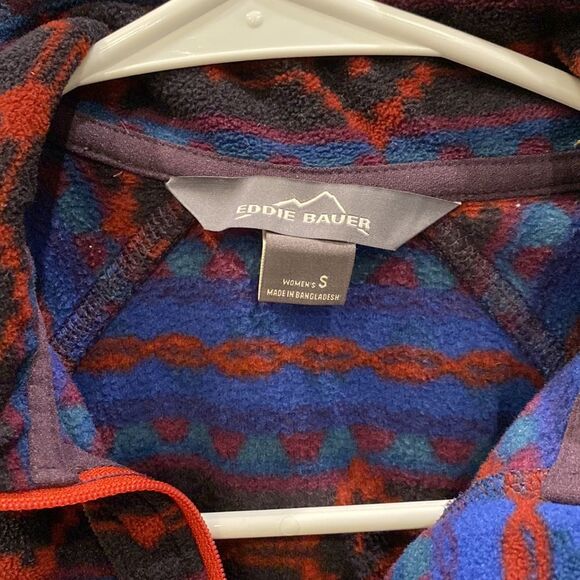 Eddie Bauer Southwest Aztec Quest 1/4 Zip Fleece Size Small Women’s - Picture 5 of 8
